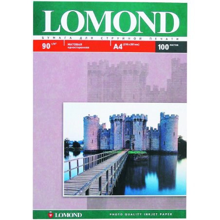 Фотобумага Lomond односторонняя матовая A4/90/100л.