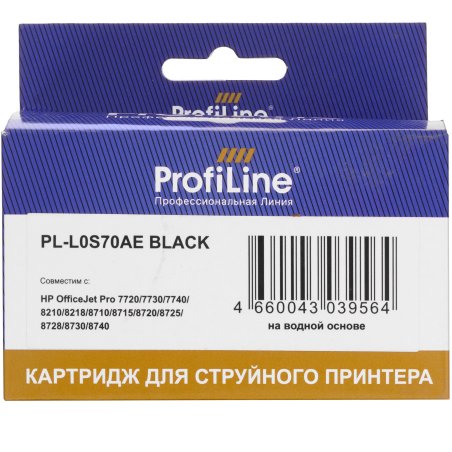 Картридж струйный совместимый ProfiLine PL-L0S70AE №953XL для HP OfficeJet Pro 8710/8715/8720/8730/8210/8725 Black PL
