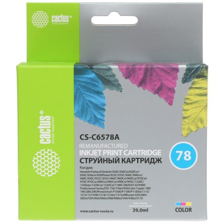 Картридж струйный Cactus CS-C6578A №78 цветной (39 ml)для HP DeskJet 900/1220C