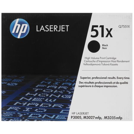 Расходные материалы Hi-Black Q7551X - Картридж для LJ P3005/M3027mfp/M3035mfp, с чипом, 13000 стр.