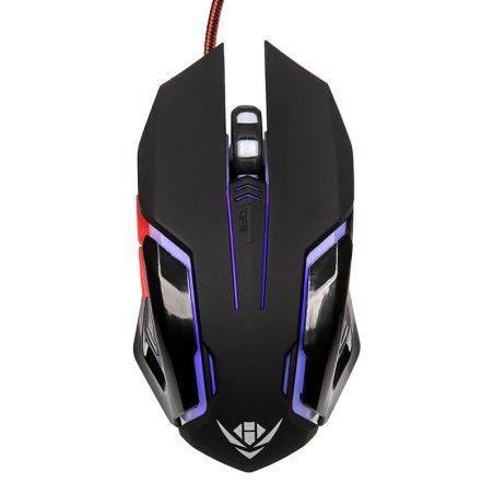 Мышь проводная Nakatomi MOG-20U черный, 2400 dpi, USB, кнопки - 6