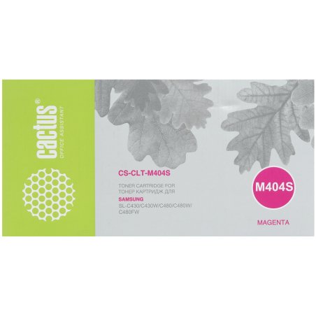 Картридж лазерный Cactus CS-CLT-M404S пурпурный (1000 стр.) для Samsung SL-C430/C430W/C480/C480W/C480FW
