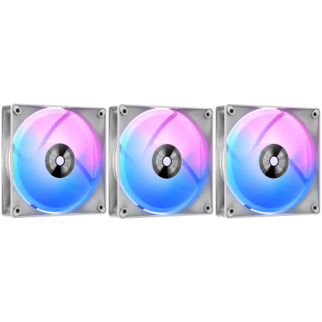 Комплект вентиляторов для корпуса Ocypus Delta F12 ARGb 3 IN 1 белый 120мм 2000rpm 29db 4-pin