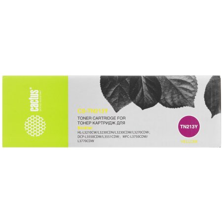 Картридж лазерный Cactus CS-TN213Y желтый (1300стр.) для Brother HL 3230/DCP3550/MFC3770