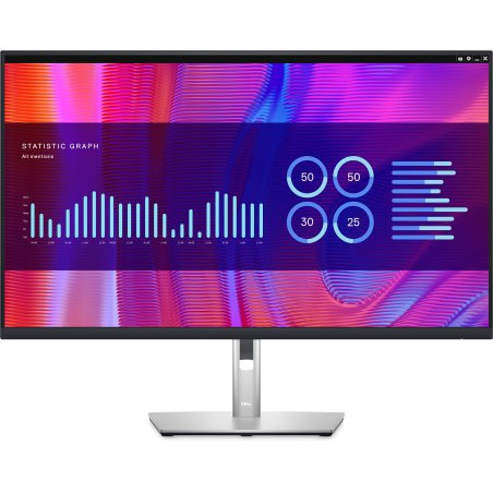 Монитор 32" Dell P3223DE IPS 2560x1440, 60 Гц, 5 мс, 16:9, 350 кд/м², HDMI, 2xDP 1.4, USB-C, USB Hub (4x USB 3.2), Ethernet, черный и серебристый