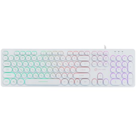 Клавиатура проводная Oklick 420MRL 1091227, USB, белый