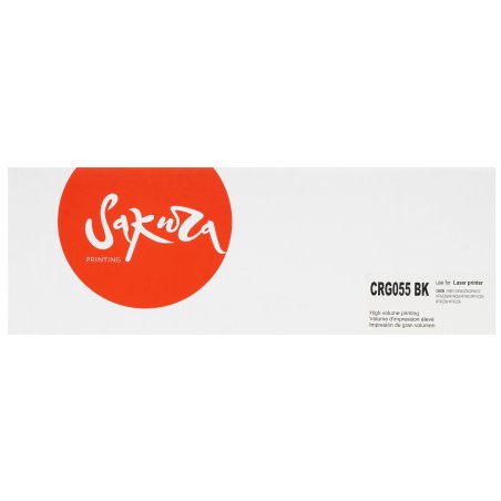 Картридж лазерный Sakura CRG055BK для Canon i-SENSYS LBP663, LBP664, MF742, MF744, MF746, черный, 2 300к.