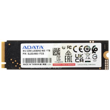 Накопитель SSD ADATA LEGEND 900, 1Tb, PCIe 4.0 x4, M.2 2280, NVMe, R/W 7000/4700, с радиатором