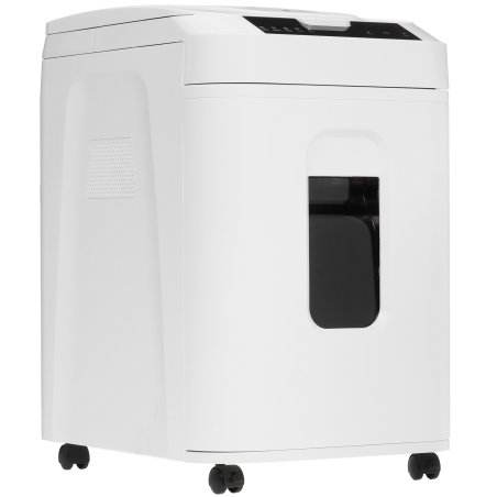 Шредер Heleos АП40-5 белый с автоподачей (секр.P-5) фрагменты 180лист. 37лтр. скрепки скобы пл.карты