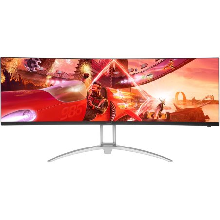 Монитор 48.8" AOC AG493UCX2 VA 5120x1440, 165 Гц, 1 мс, 32:9, 400 кд/м2, 3xHDMI, 1xDP, 1xUSB-C, изогнутый, черный