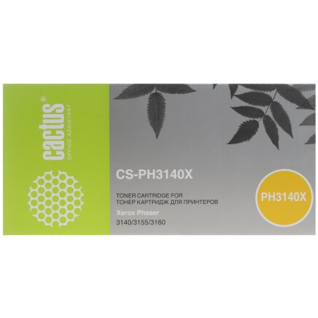 Картридж лазерный Cactus CS-PH3140X (108R00909) черный (2500 стр.) для Xerox Phaser 3140/ 3155/ 3160