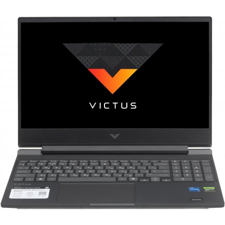 Ноутбук HP Victus 15-fa2082wm Core i5 13420H 16Gb SSD512Gb NVIDIA GeForce RTX4050 6Gb 15.6" IPS FHD (1920x1080) Windows 11 Home Multi Language silver WiFi BT Cam (B5EQ3UA)