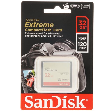 Флеш карта CF 32GB SanDisk Extreme 120MB/s