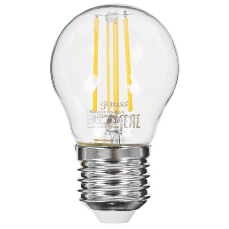 Лампа cветодиодная Gauss LED Filament Шар E27 11W 720lm 2700K 1/10/50