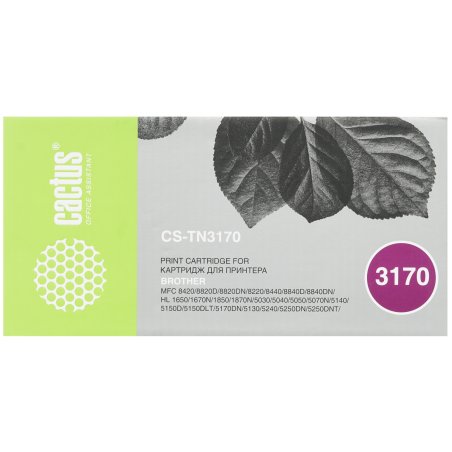 Картридж лазерный Cactus CS-TN3170 черный (7000 стр.) для Brother HL 5240/5250DN/5250DNT/5280DW