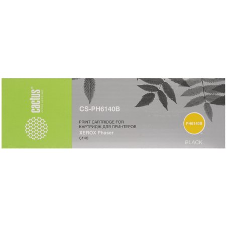 Картридж лазерный Cactus CS-PH6140B (106R01484) черный (2600 стр.) для Xerox 6140