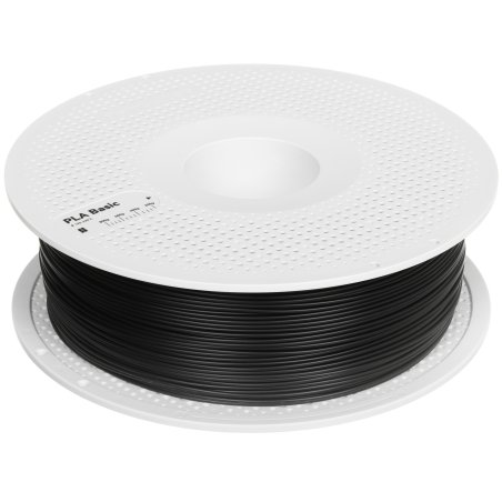 Пластик Bambu lab : PLA Basic plastic, color black, on reusable spool