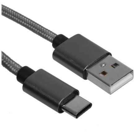 Кабель USB-Type-C Rexant 3A/nylon/grafit/1m