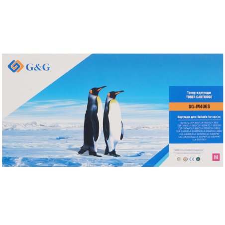 Картридж лазерный G&G GG-M406S пурпурный (1000 стр.) для Samsung CLP-360/362/363/365/367/368, CLX-3300/3302/3303/3304/3305/3307