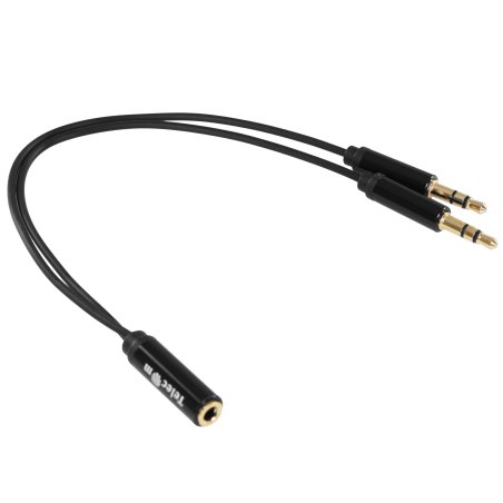 Кабель-адаптер 2x3.5ST(M)/3.5 ST(F), 0.2м, Telecom PRO <TAV205M-0.2M>