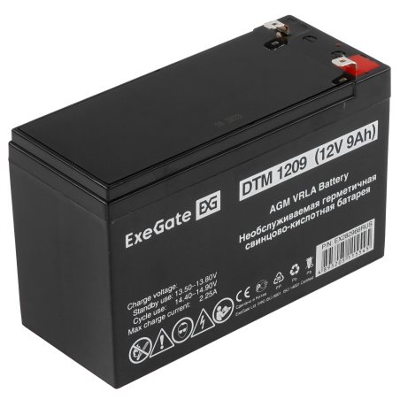 Батарея ExeGate DTM 1209/EXS1290 (12V 9Ah 1234W), клеммы F2