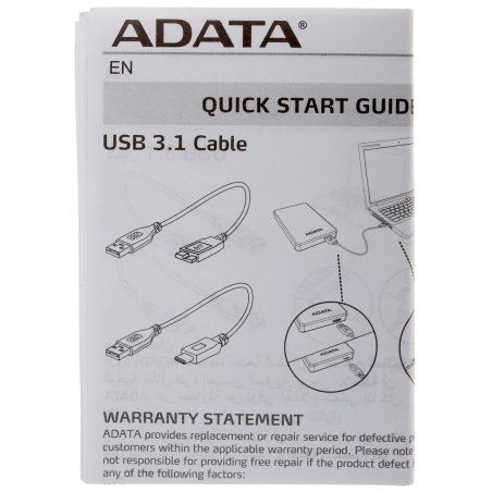 Внешний HDD 2.5" ADATA HD710P, 1TB, USB 3.2 Gen 1 Type-A, 5400 rpm, синий