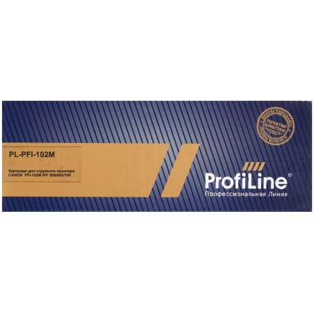 Картридж струйный ProfiLine PL-PFI-102M для принтеров Canon IPF510/IPF605/IPF610/IPF650/IPF655/IPF710/IPF750/IPF755/IPF760/IPF766 с чернилами Magenta