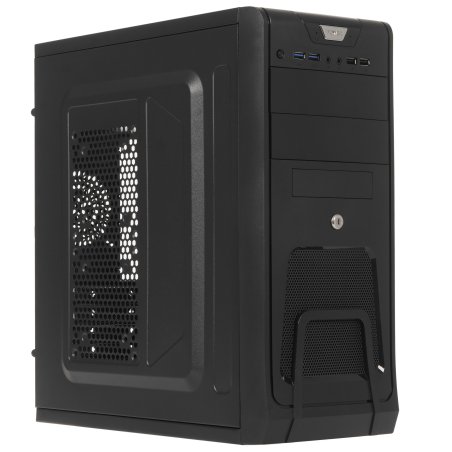 Компьютерный корпус Miditower ExeGate CP-603UB Black, ATX, (CP450W, 80мм), 2*USB+2*USB 3.0, Audio, замок блокировки кнопки питания