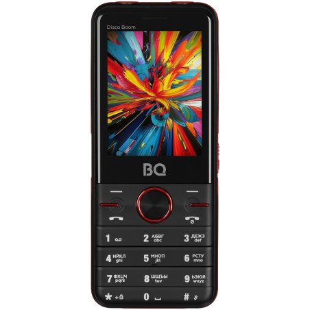 Мобильный телефон BQ 2842 Disco Boom черный/красный