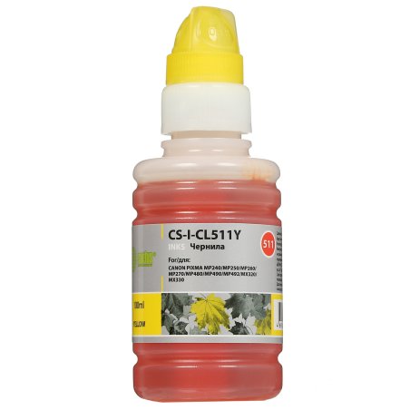 Чернила Cactus CS-I-CL511Y желтый (100мл) Canon PIXMA MP240/MP250/MP260/MP270/MP480