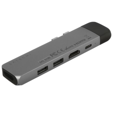 Хаб USB Satechi Aluminum Pro Hub with Ethernet для 2016/2017 MacBook Pro 13” и 15”. серый космос.