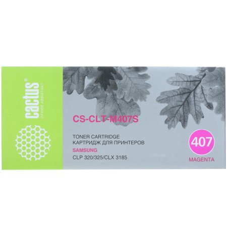 Картридж лазерный Cactus CS-CLT-M407S пурпурный (1000 стр.) для Samsung CLP320/320n/325/CLX3185/3185n/3185fn