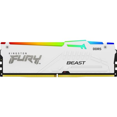 Оперативная память Kingston FURY Beast White EXPO, DDR5, 32Gb (1x32 GB), 6000 MHz, CL30, радиатор, белый