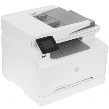 МФУ лазерное HP Color LaserJet Pro M283fdw (7KW75A), A4, цветной, печ. до 21 стр/мин., скан. до 26 стр/мин. (ч/б) 22 стр/мин. (цвет), 600 x 600 dpi (печать) 300x300dpi (скан), USB, RJ-45, Wi-Fi, Air Print, Mopria