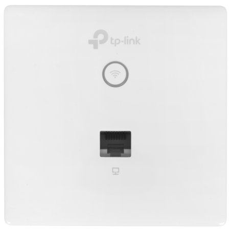 Точка доступа TP-Link Omada AC1200 wireless MU-MIMO Gigabit wall-plate Access Point, 1 Gigabit downlink port, 1 gigabit uplink port, 802.3af/at PoE in, wall plate mounting, support standalone mode and controlled by Omada SDN controller (Software/hardware/