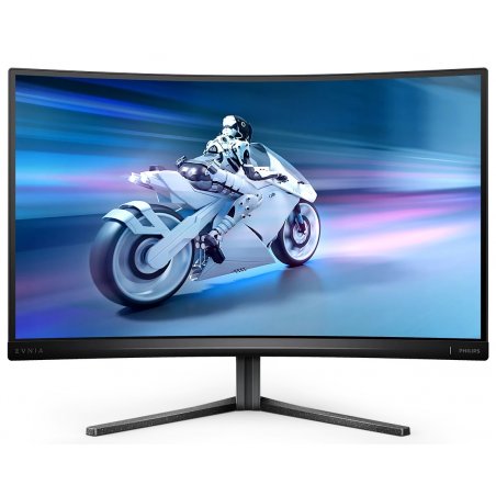 Монитор 27" Philips 27M2C5200W Evnia VA 1920x1080, 280 Гц, 1 мс, 16:9, 300 кд/м2, 2xHDMI, 1xDP, 1x3.5 мм, изогнутый, черный