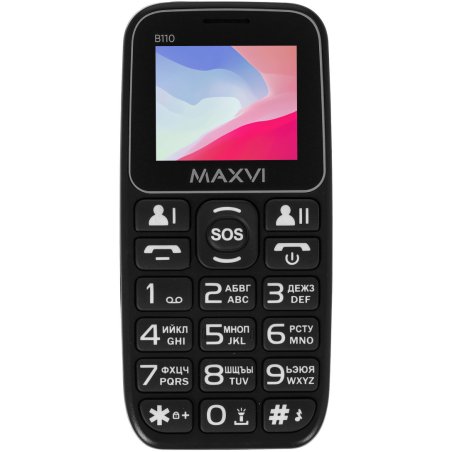 Мобильный телефон Maxvi B110 черный