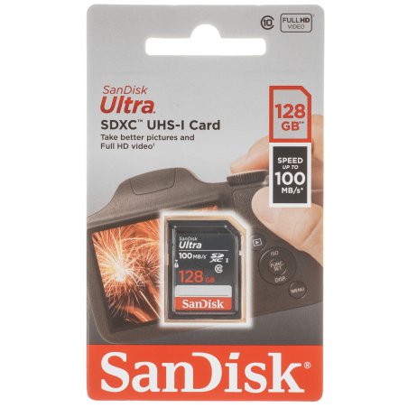 Карта памяти SDXC 128Gb UHS-I SDSDUNR-128G-GN3IN SANDISK