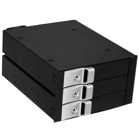 Корзина для HDD ExeGate EX264639RUS HS335-01 (универсальная, на 3*3,5" SATA/SAS HDD, занимает 2*5,25" отсека)