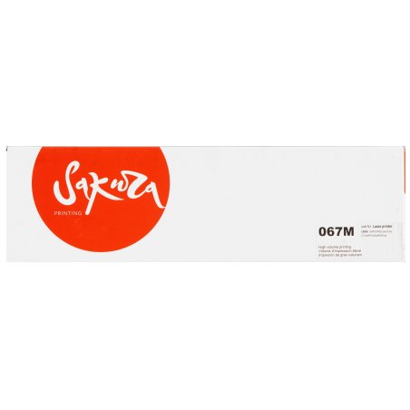 Картридж лазерный Sakura 067M (5100C002) для Canon i-SENSYS LBP631/LBP633/MF651/MF655/MF657, пурпурный, 1300 к. (чип без счетчика копий)