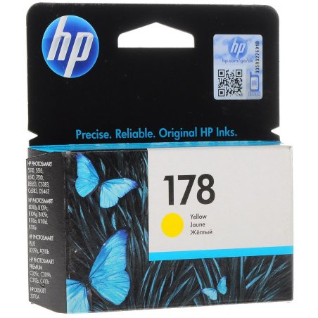 Картридж струйный HP №178 CB320HE желтый для HP C5383/C6383/B8553/D5463 (300стр.)
