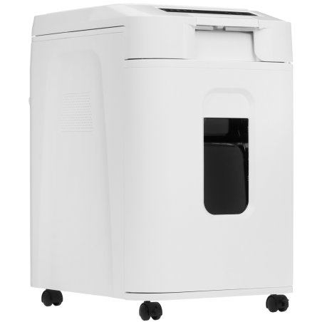 Шредер Heleos АП37-5 белый/белый с автоподачей (секр.P-5) фрагменты 220лист. 37лтр. скрепки скобы пл.карты