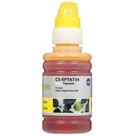 Чернила Cactus CS-EPT6734 желтый (100мл) Epson L800