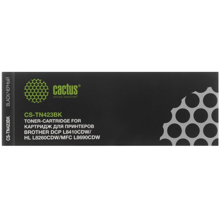 Картридж лазерный Cactus CS-TN423BK черный (6500 стр.) для Brother DCP L8410CDW/HL L8260CDW/MFC L8690CDW