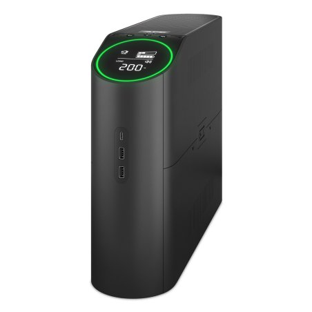 Источник бесперебойного питания APC Back-UPS Pro for Gaming, 2200VA/1320W, 230V, 4xSchuko and 2xIEC C13 outlets, RGb Lights, Data/DSL protrct, 2x Type A and 1x Type C USB, Midnight черный, 1 year warranty