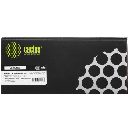 Картридж лазерный Cactus CS-TK3400 (TK-3400) черный (12500 стр.) для Kyocera ECOSYS MA4500ix/PA4500x