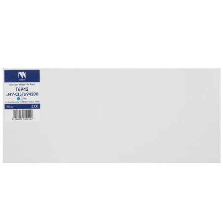 Картридж струйный NVPrint T6942 (NV-C13T694200) Cyan для Epson SureColor SC-T5200/T3200/T7200 (700 мл) совместимый