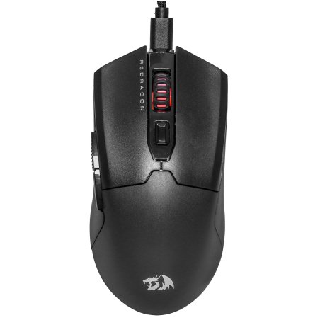 Мышь проводная игровая REDRAGON FYZU черная (USB, Pixart P3395, Huano, 6 кн., 26000 Dpi, RGb подсветка)