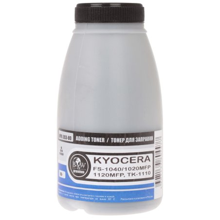 Тонер Kyocera TK-1110, FS-1040/1020MFP/1120MFP (фл. 80г) B&W Premium (Tomoegawa) фас Россия