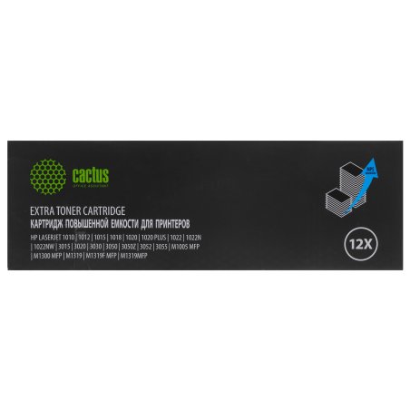 Картридж лазерный Cactus CS-Q2612X-MPS черный (3000стр.) для HP LJ 1010/1012/1015/1018/1020